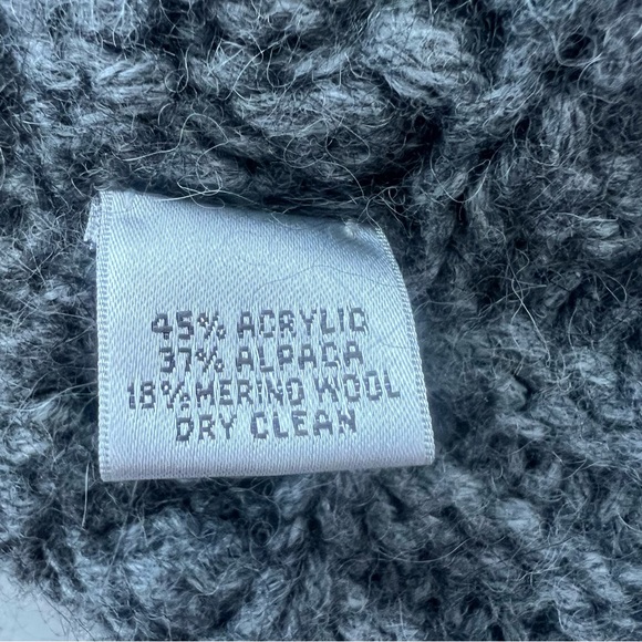 Talbots Gray Chunky Knit Cardigan Sweater - Picture 5 of 5